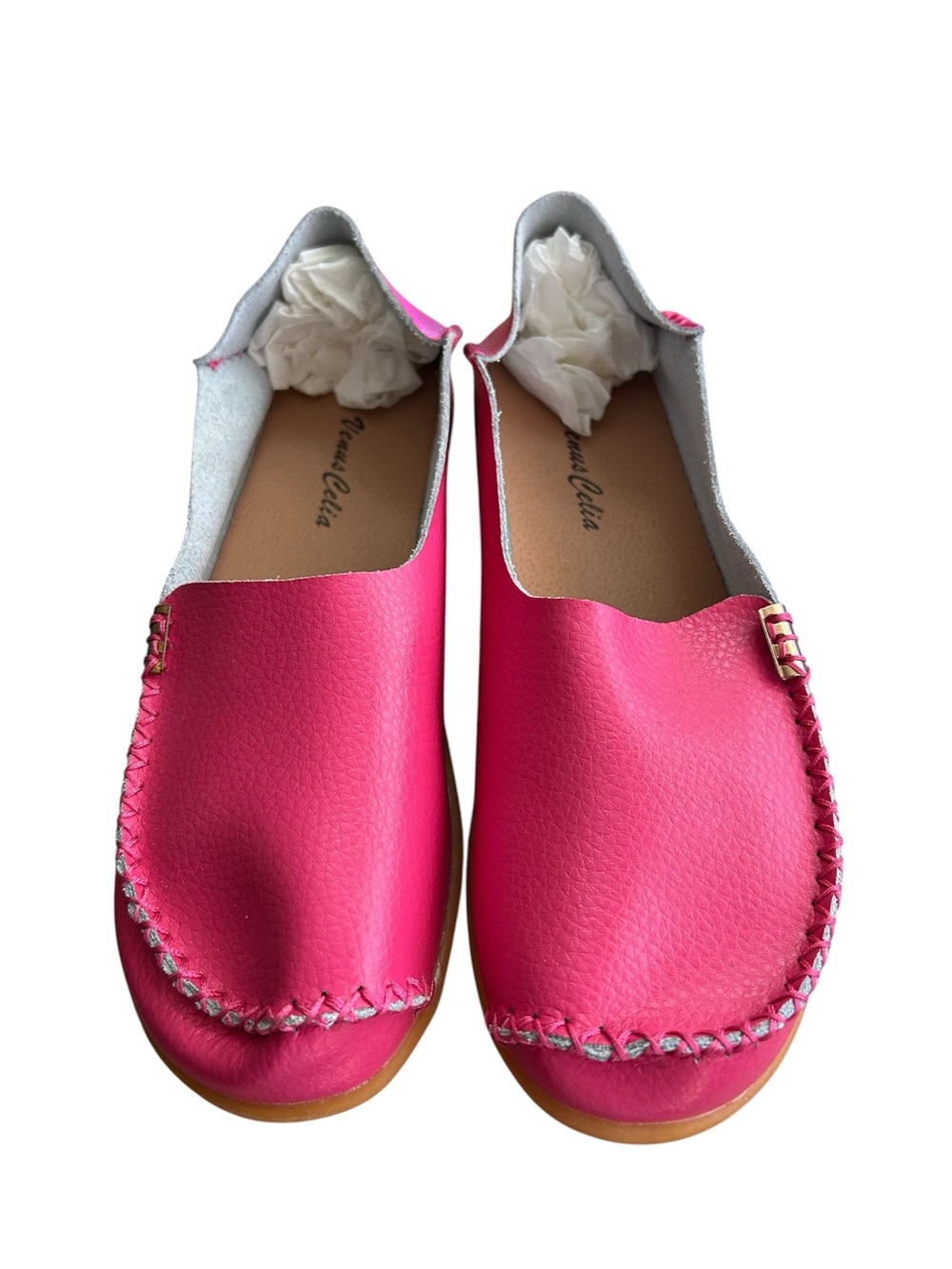 Women's Hot Pink Slip-On Loafers
